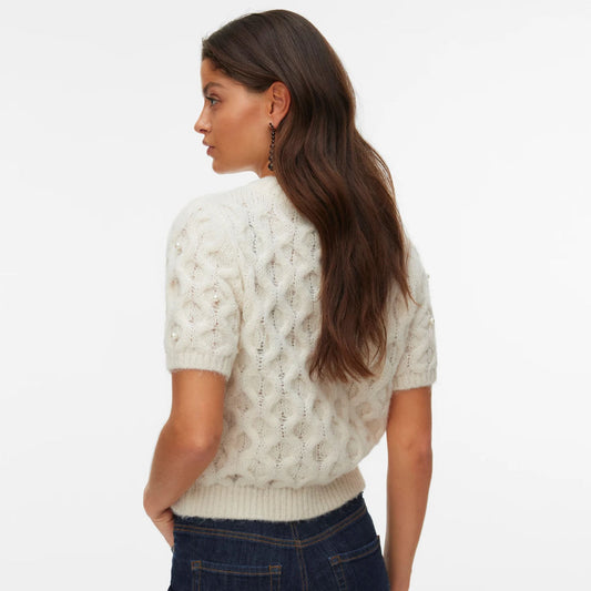 Bluzë VERO MODA VMCATANIA 2/4 PEARL PULLOVER VIP