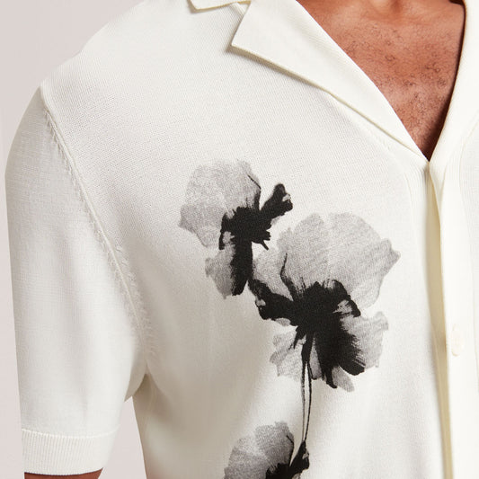 Këmishë SS Knitted Floral Shirt
