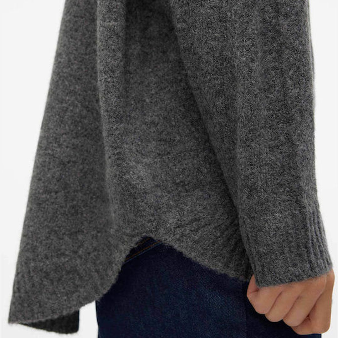 Bluzë VERO MODA VMPLAZA LS HIGHNCK LONG PULLOVER G