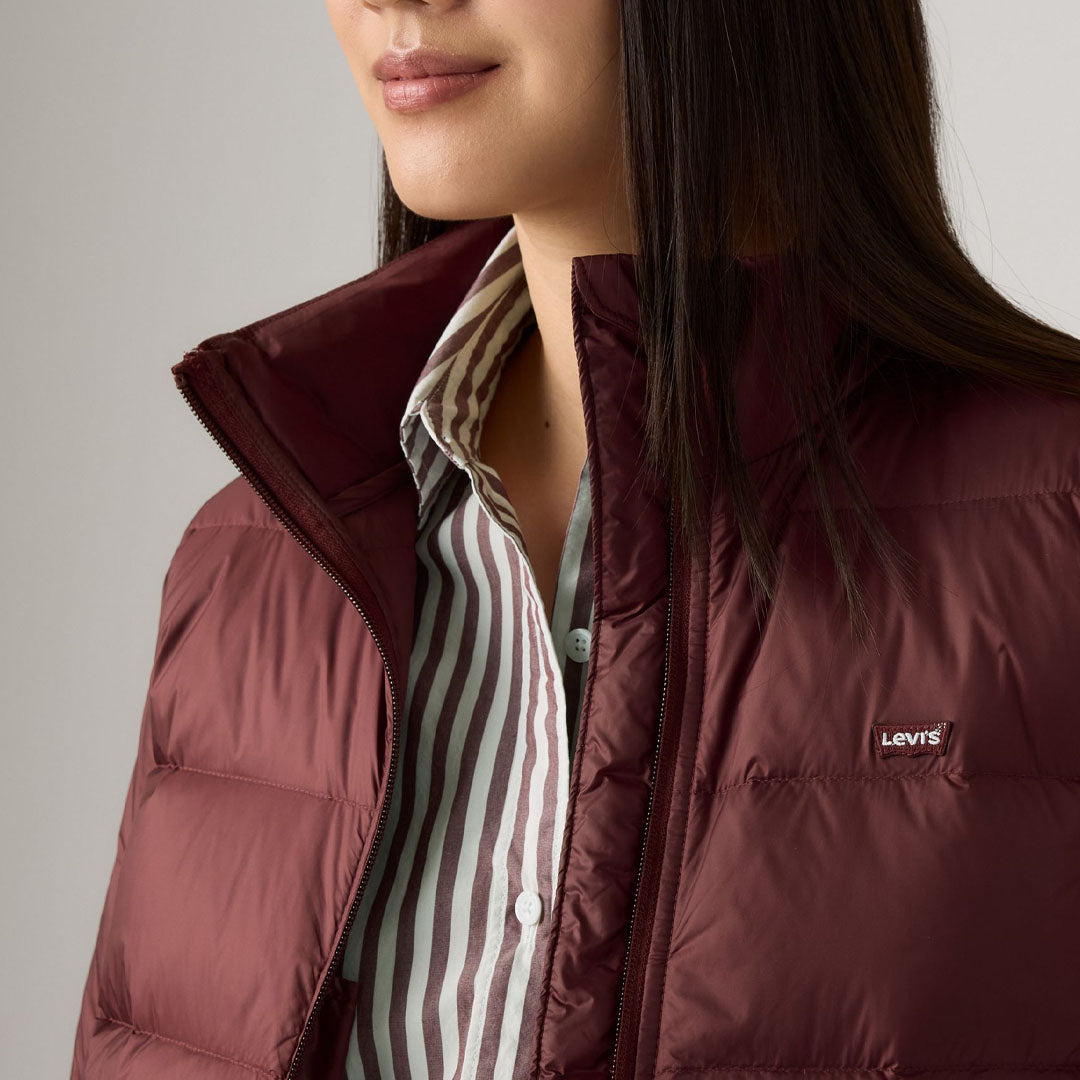Jakne LEVIS WILLA DOWN PACKABLE JACKET CHOCOLATE T