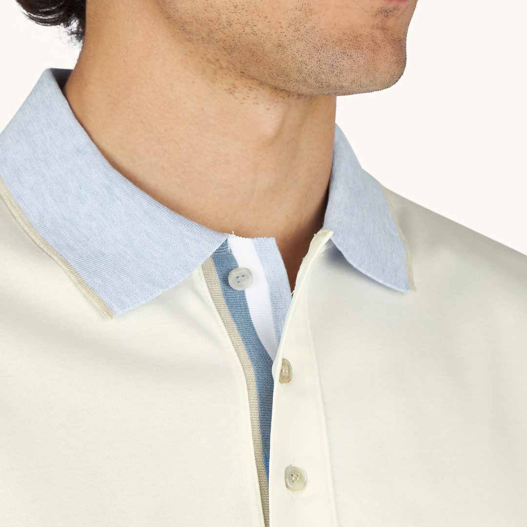 Maicë Paul & Shark MENS KNITTED COTTON POLOSHIRT