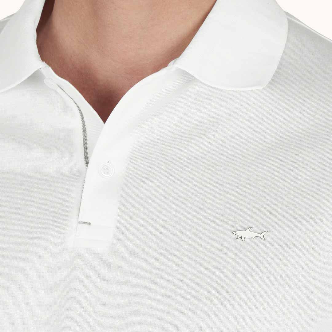 Maicë Paul & Shark MEN'S KNITTED COTTON POLO SHIRT