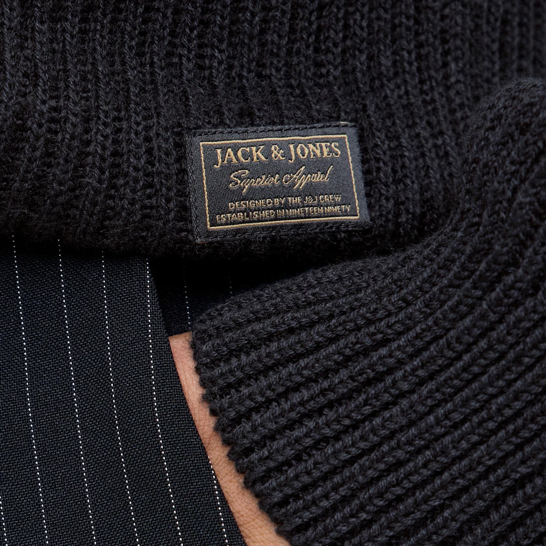 Duks JACK & JONES JJPANNEL KNIT HALF ZIP AW25