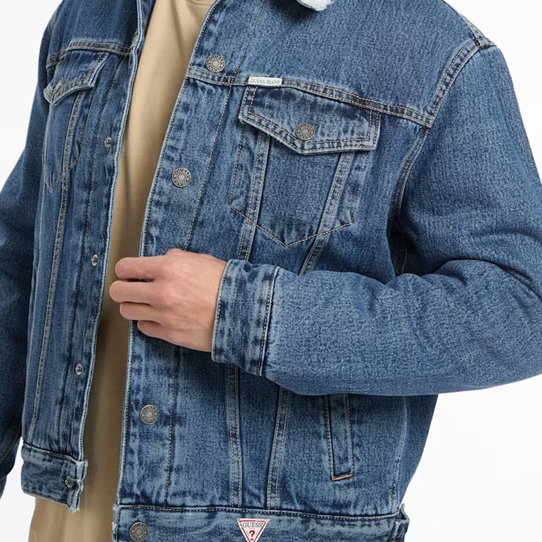 Jakne GUESS JEANS GJ MAN SHERPA REG TRUCKER JCK