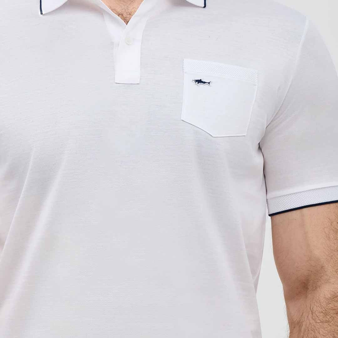 Maicë Paul & Shark MENS KNITTED COTTON POLOSHIRT