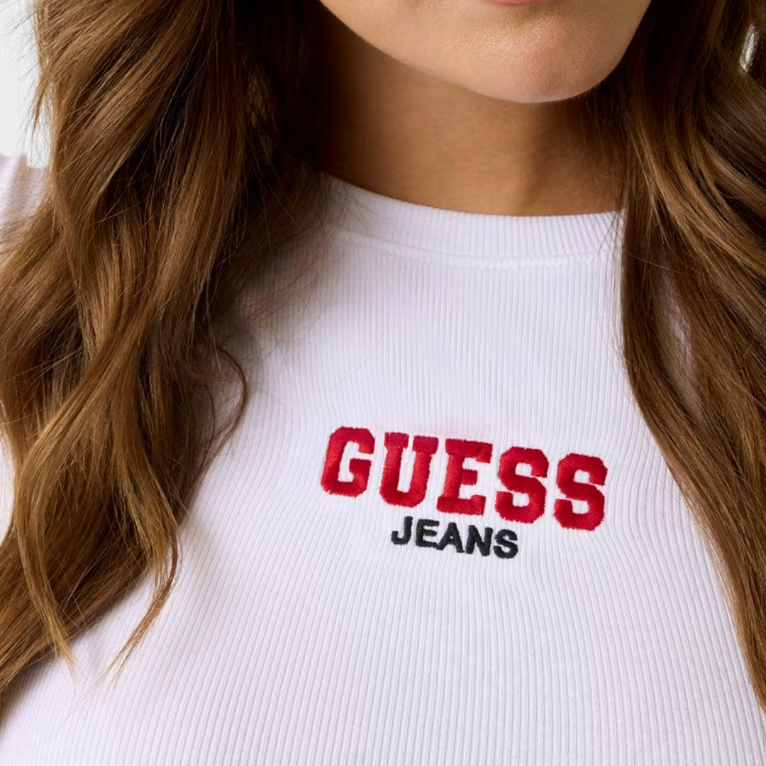 Maicë Guess Jeans GJ SS CN SLIM RIB EMB TEE