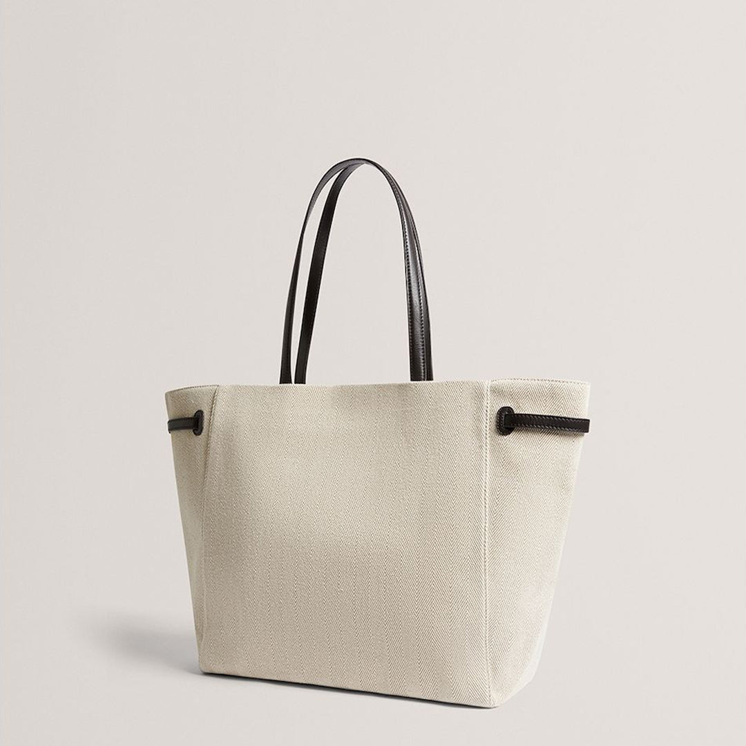 Qantë TED BAKER Belted Herringbone Canvas La