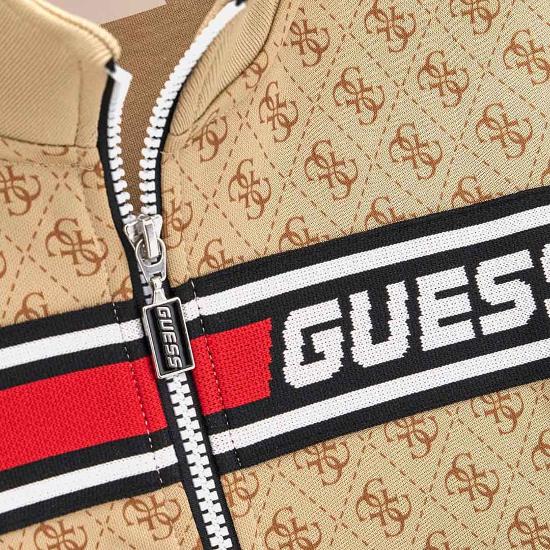 Duks GUESS LS ACTIVE TOP W/ZIP_