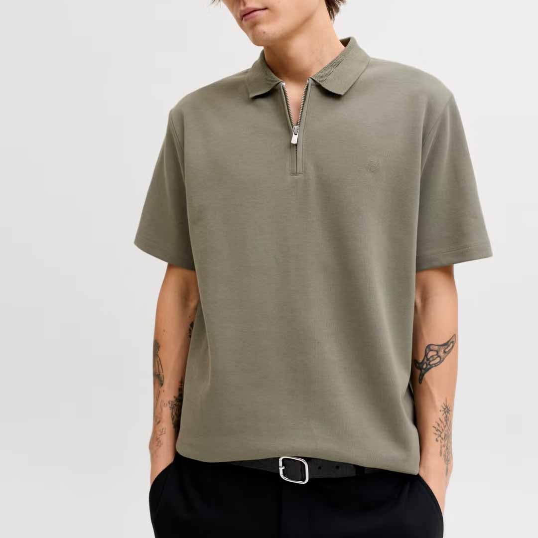Maicë Jack & Jones JPRBLAETHAN SS ZIP POLO SN