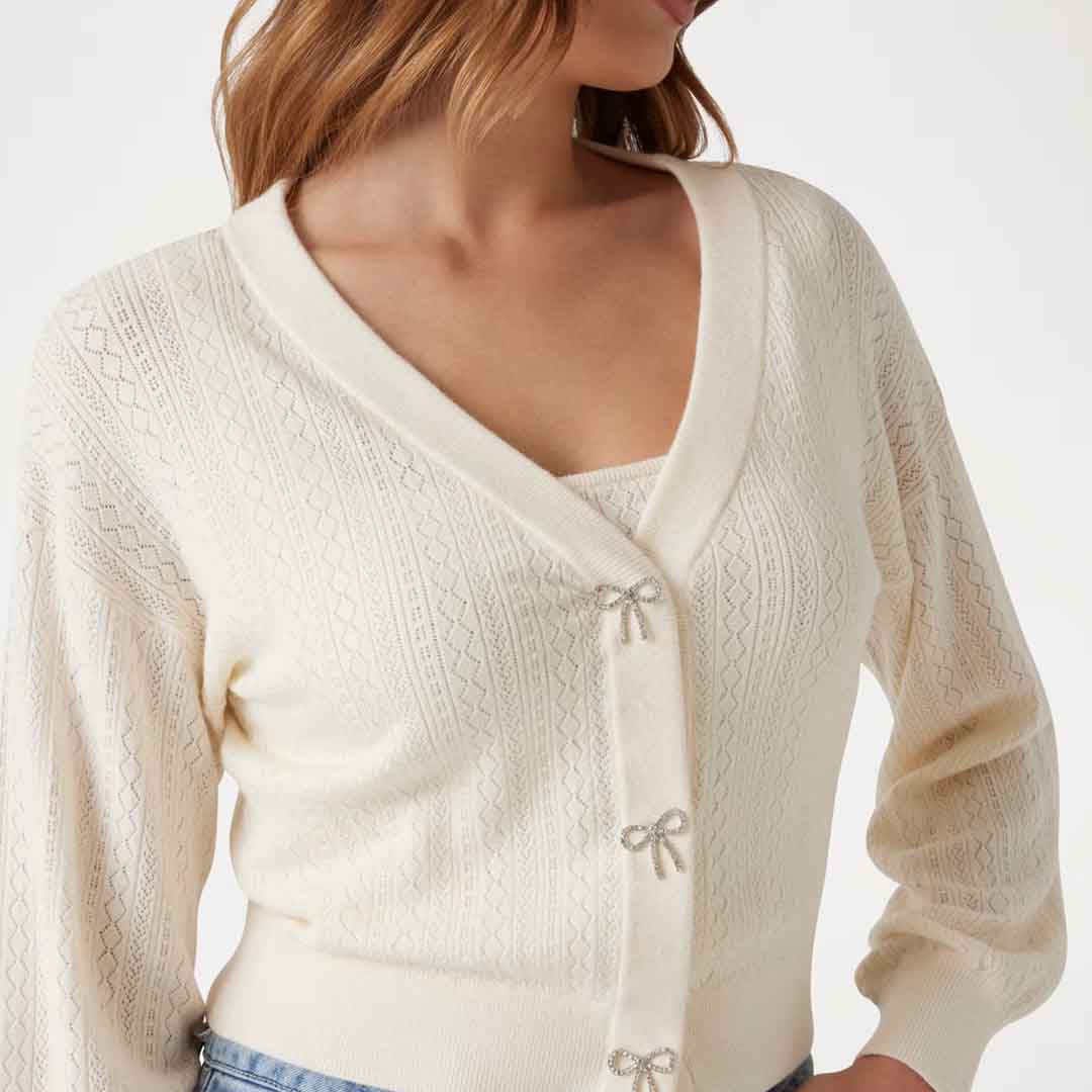Xhemper GUESS LS VN LYLA CARDI SWT