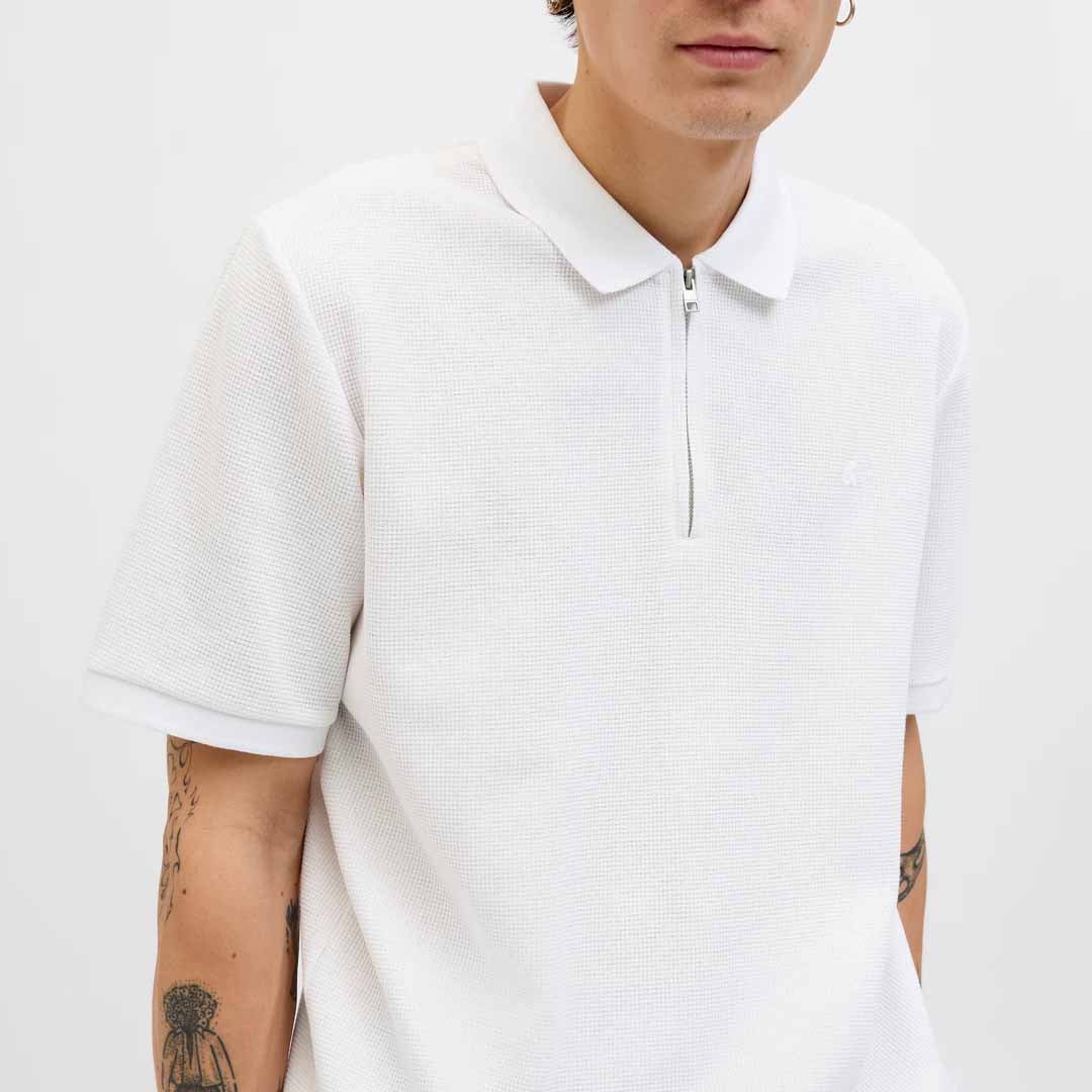 Maicë Jack & Jones JJEAUSTIN ZIP POLO SS NOOS