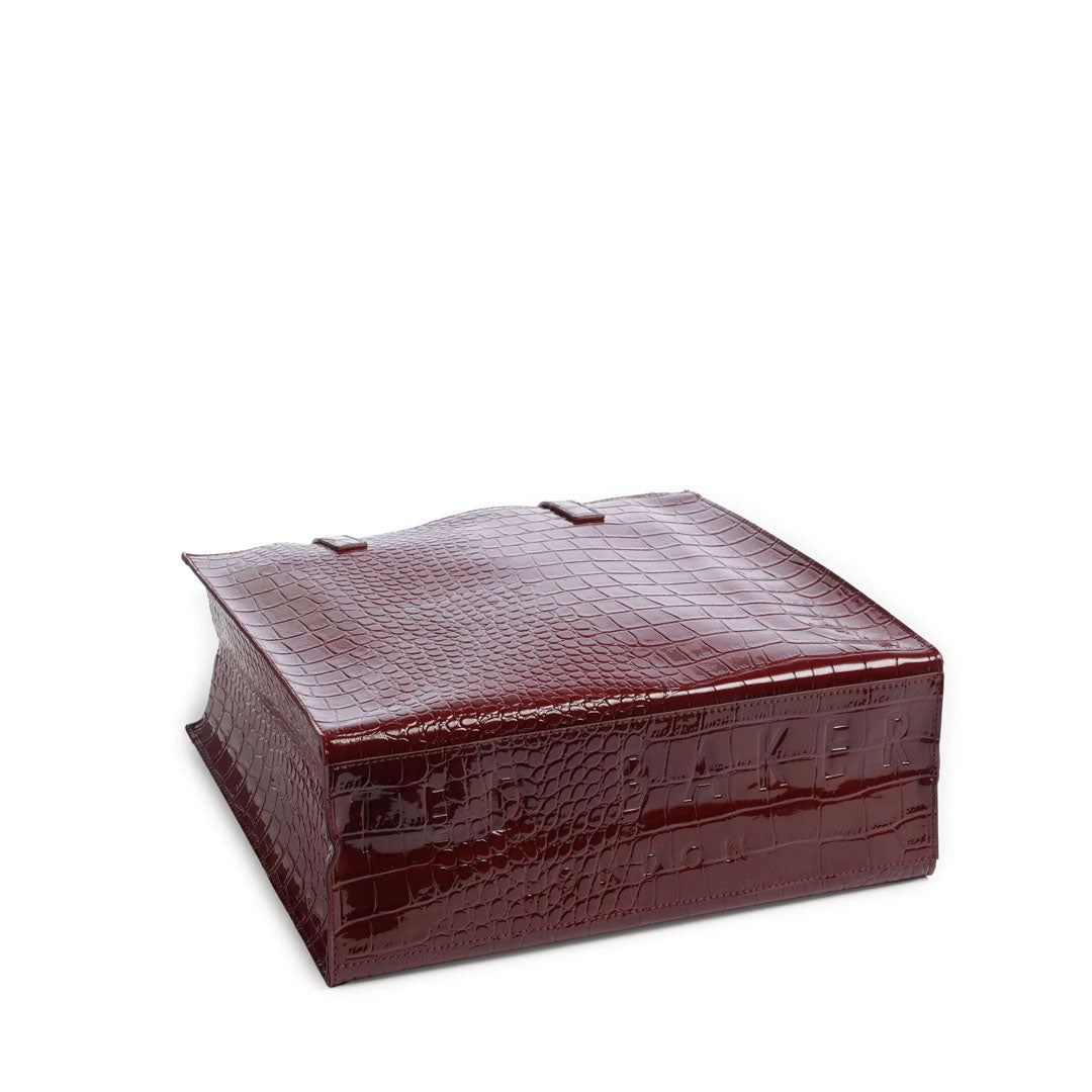 Qantë krahu TED BAKER Croc Effect Large Icon Bag