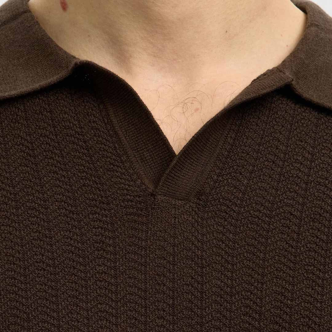 Maicë Selected SLHMATTIS SS LINEN BLEND STRUC POLO NOOS