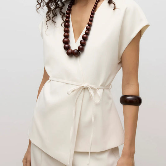 Jelek Vero Moda AWVANNAH V-NECK MIDI WAISTCOAT