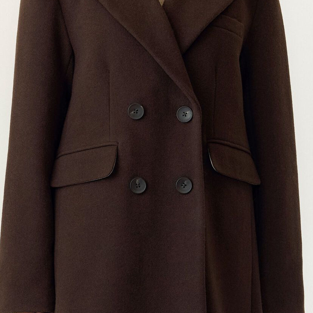 Palltë Y.A.S YASROYLA LS WOOL BLEND LONG COAT S. N