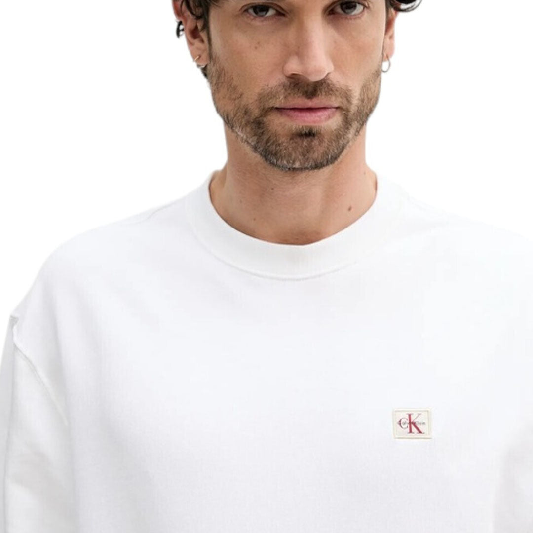 Bluzë Calvin Klein LS EU BADGE 350TERRY CN SWTSHRT