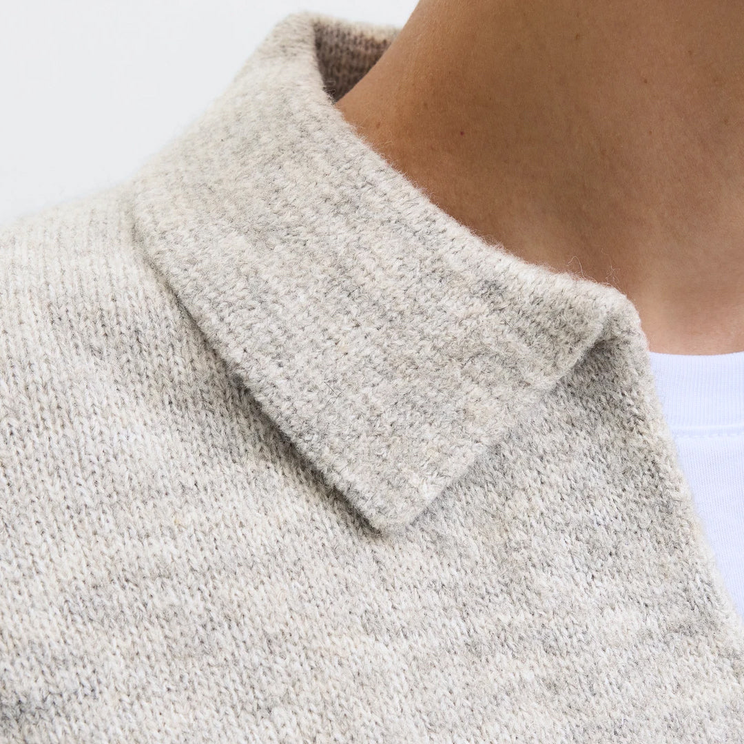 Bluzë JACK & JONES JJSOHO OLLIE KNIT SPLIT NECK LN