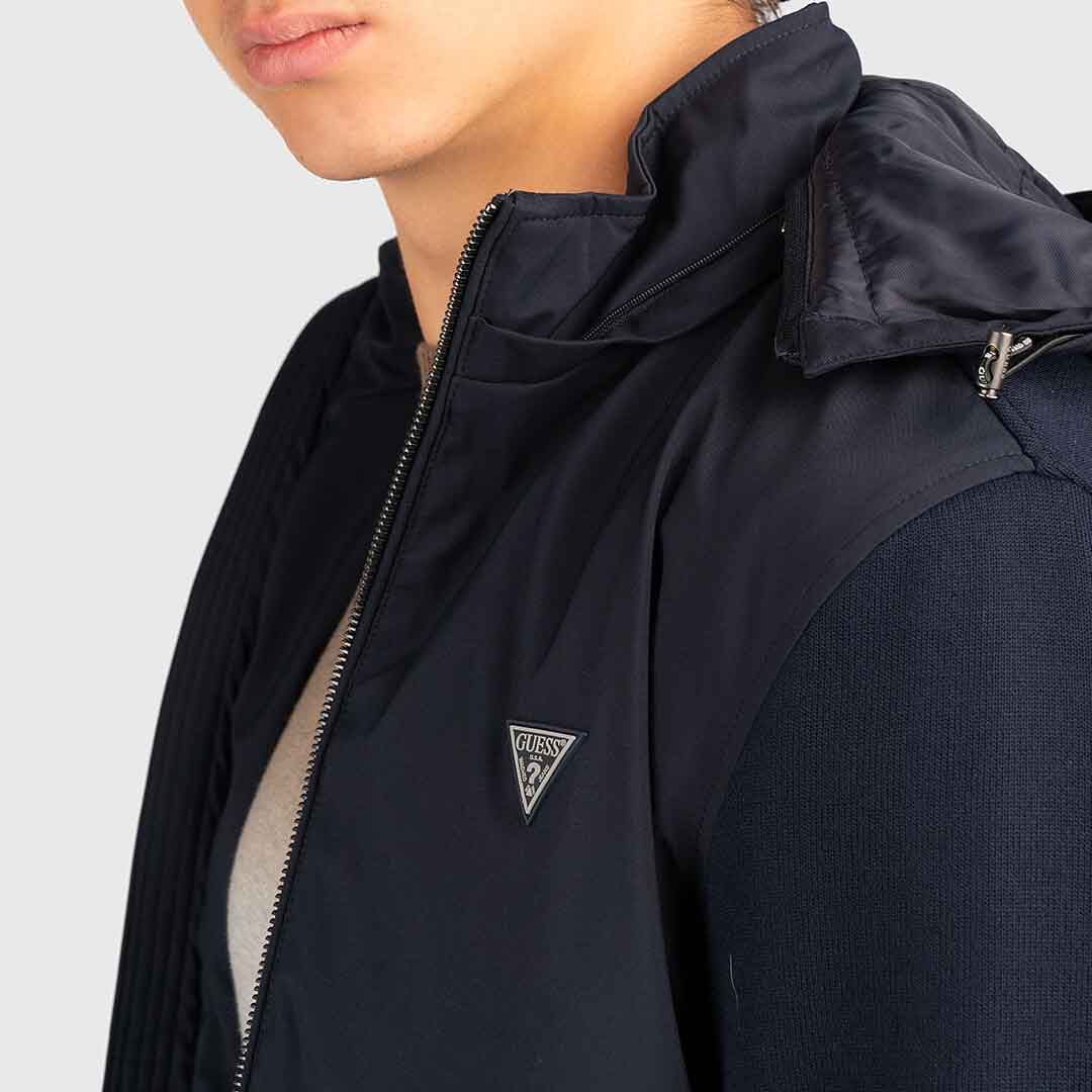 Jakne GUESS KNITTED WINDBREAKER