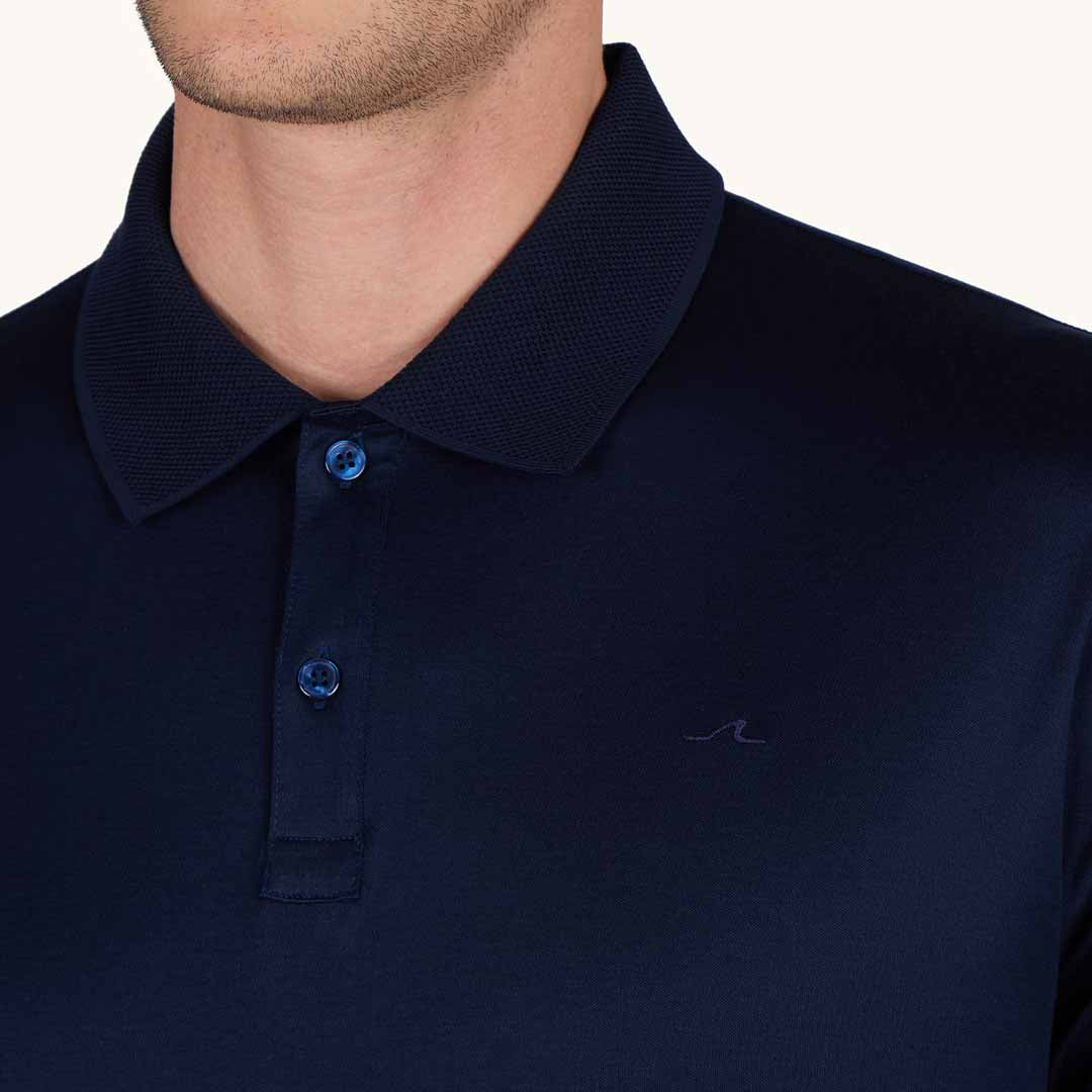 Maicë Paul & Shark MEN'S KNITTED COTTON POLOSHIRT