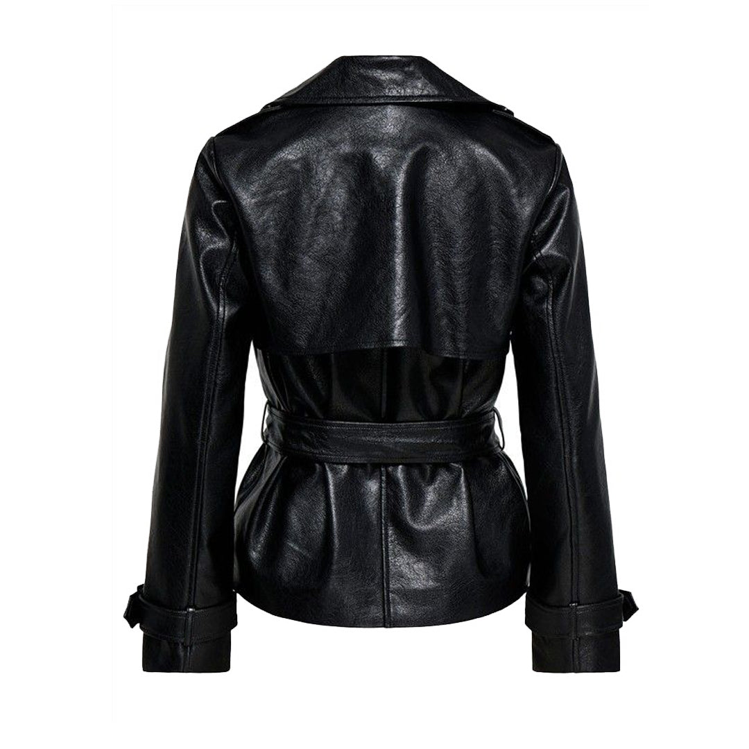 Jakne Only ONLJULIA FAUX LEATHER BELTED JACKET OTW