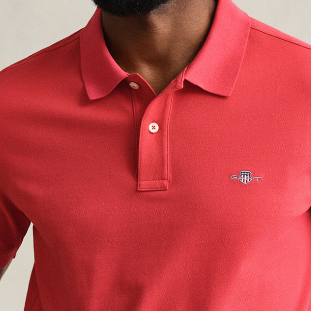 Maicë Gant REG CONTRAST PIQUE SS POLO
