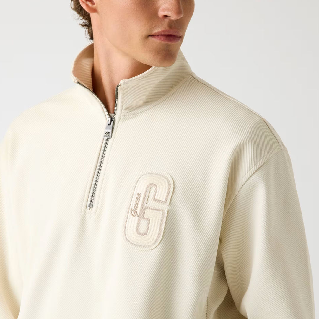 Bluzë GUESS HARRIS TWILL ZIP MOCK NECK