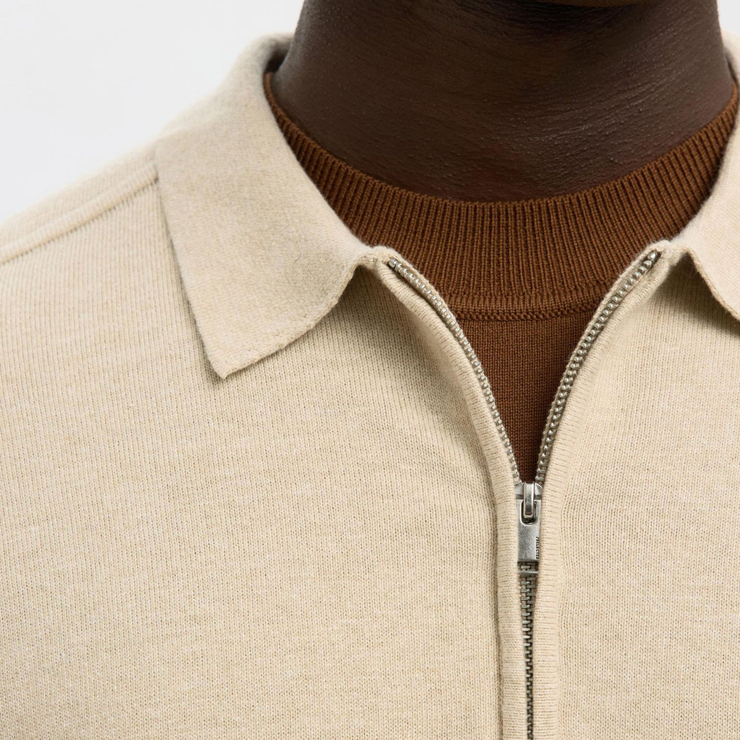 Bluzë SELECTED SLHBERG LS HALF ZIP POLO NOOS