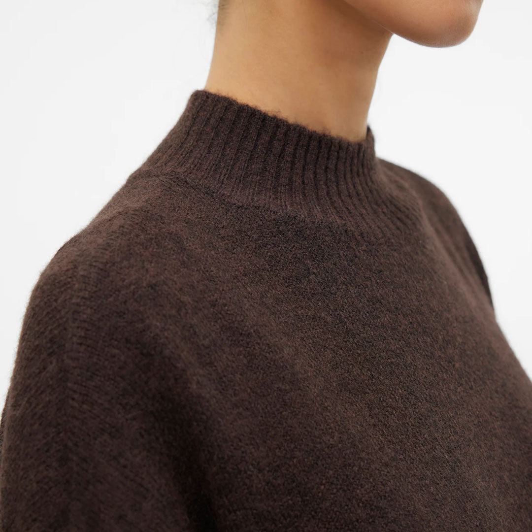 Bluzë VERO MODA VMPLAZA LS HIGHNCK LONG PULLOVER G
