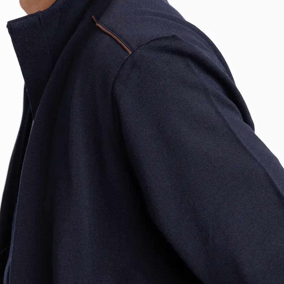 Bluzë PAUL & SHARK MENS KNITTED WOOL ZIPPED SWEATE