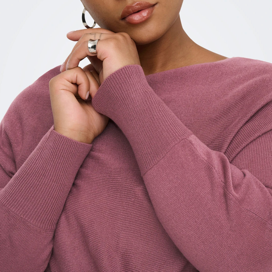 Xhemper ONLY CARAIDA L/S BOATNECK PULLOVER KNT