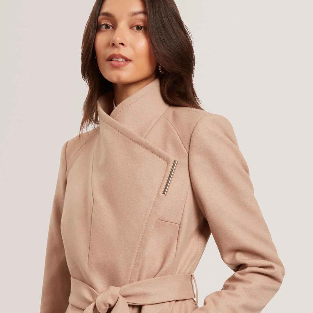 Palltë TED BAKER Mid Length Belted Wool Wrap Coat