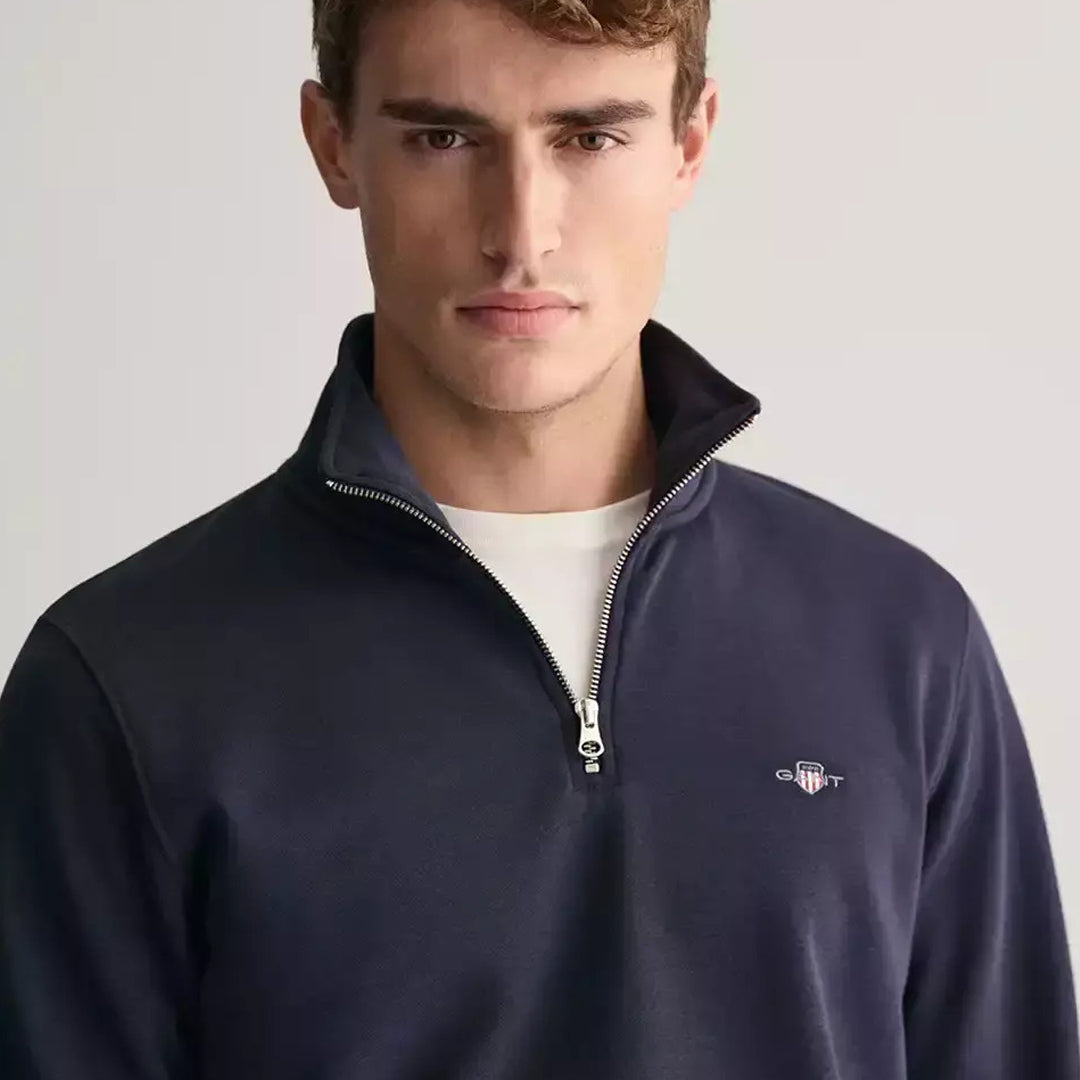 Duks Gant REG SHIELD HALF ZIP SWEAT