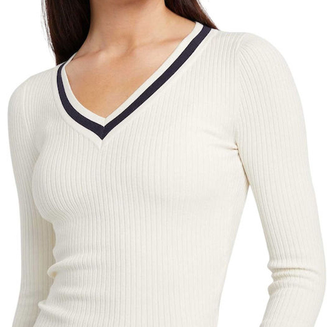 Bluzë GUESS JEANS GJ LS VN RIB SWTR