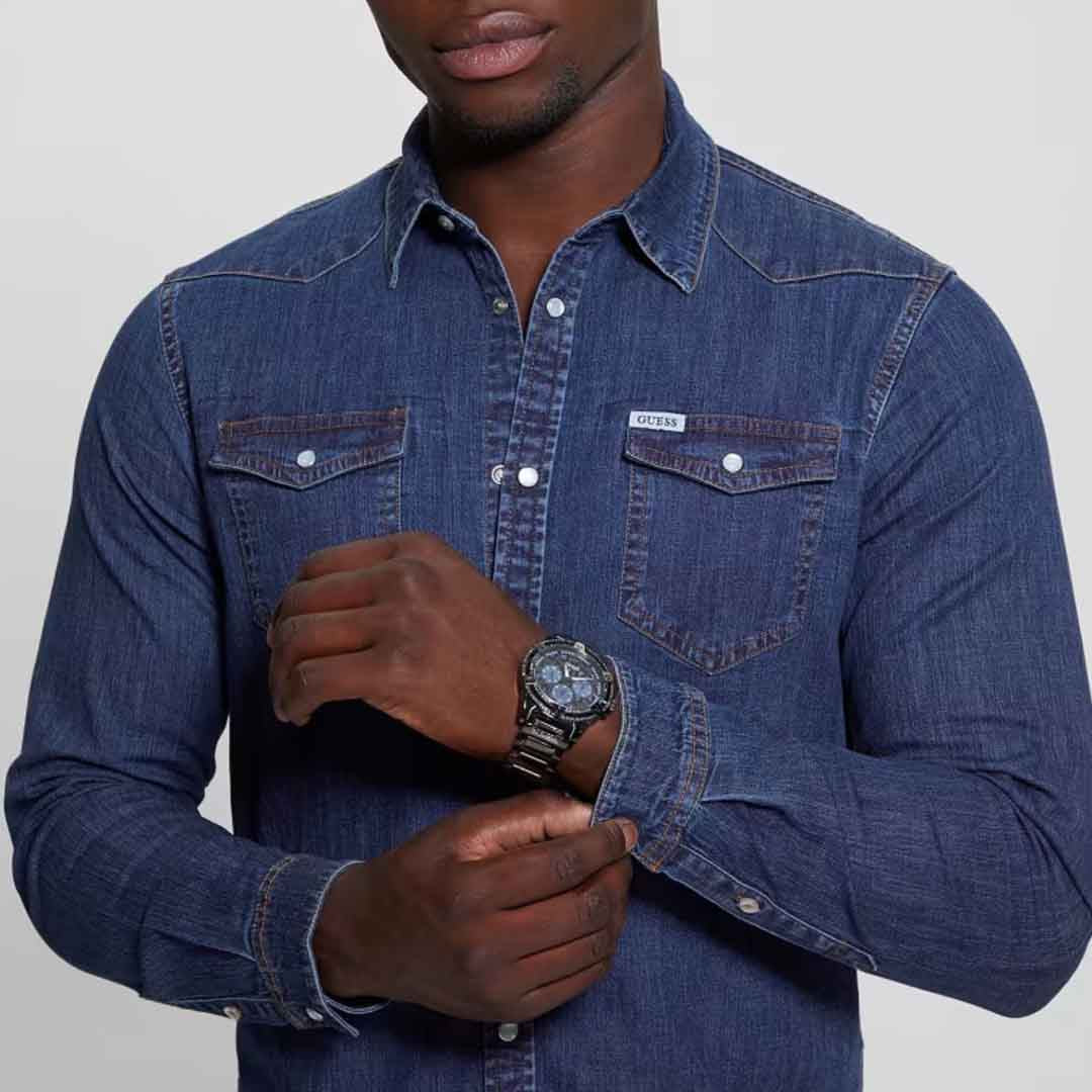 Këmishë GUESS TRUCKEE L/S SHIRT