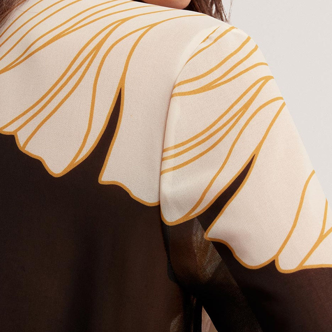 Këmishë Printed Long Line Shirt