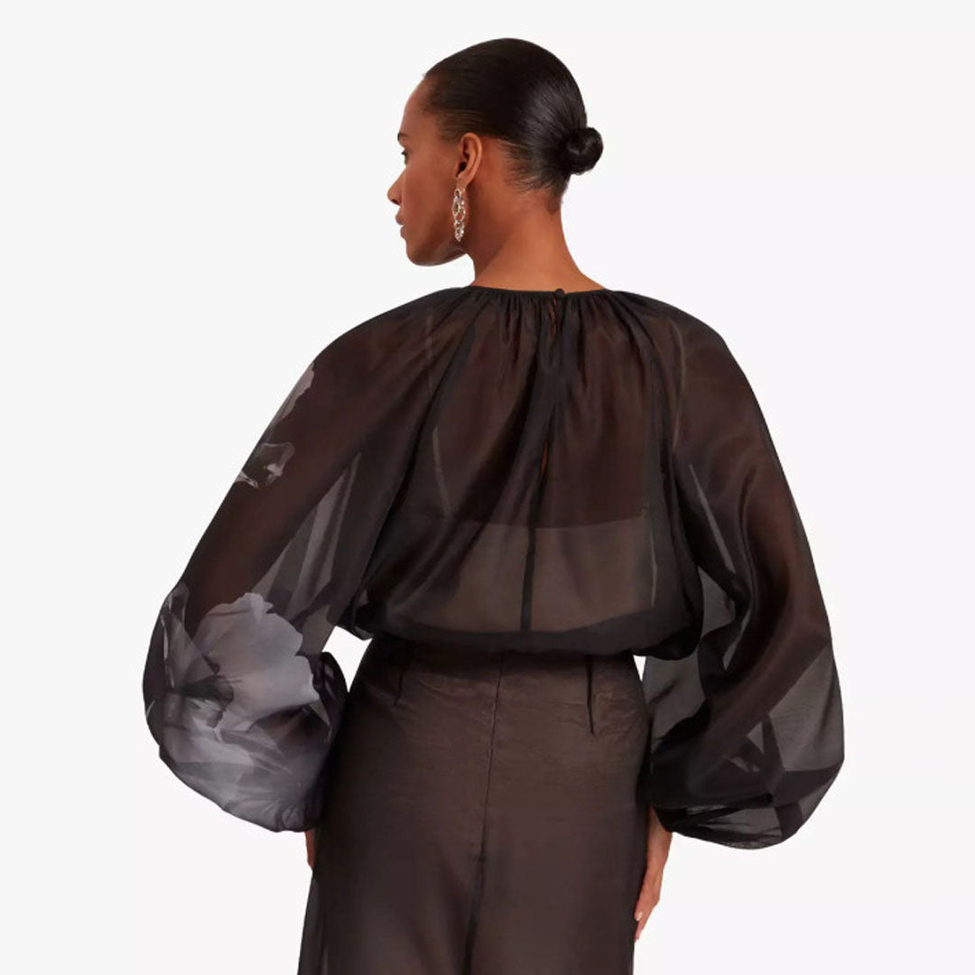 Bluzë TED BAKER Puff Sleeve Blouse With Organza Ov