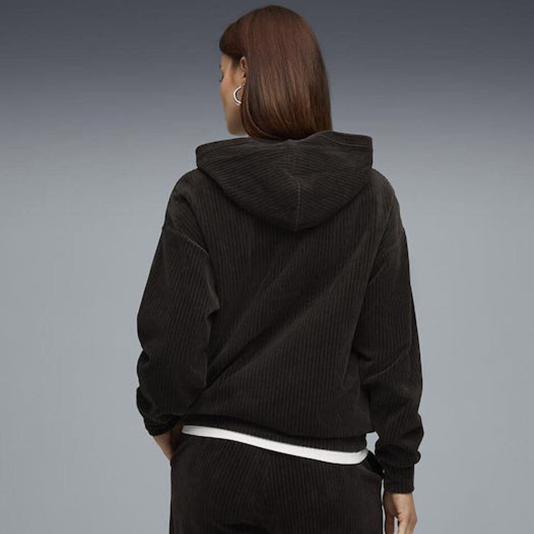 Duks PUMA PUMA ESS ELEVATED Comfort Velour Rib Hoo