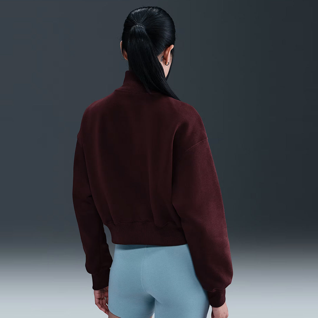 Duks NIKE W NSW PHNX FLC QZ CROP