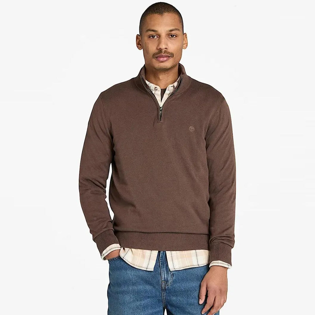 Bluzë TIMBERLAND Cotton YD 1/4 Zip Sweater