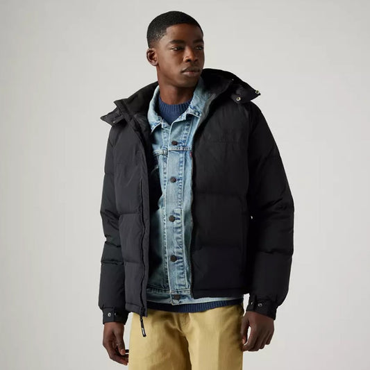 Jakne LEVIS ROCKRIDGE SHORT PUFFER JET BLACK