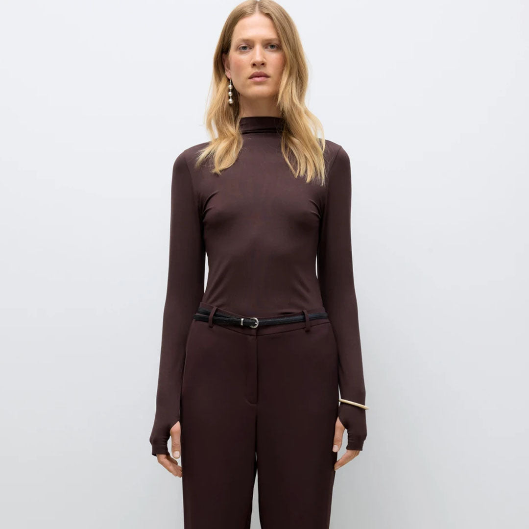 Bluzë VERO MODA AWULA HEAVEN LS HIGH NECK TOP