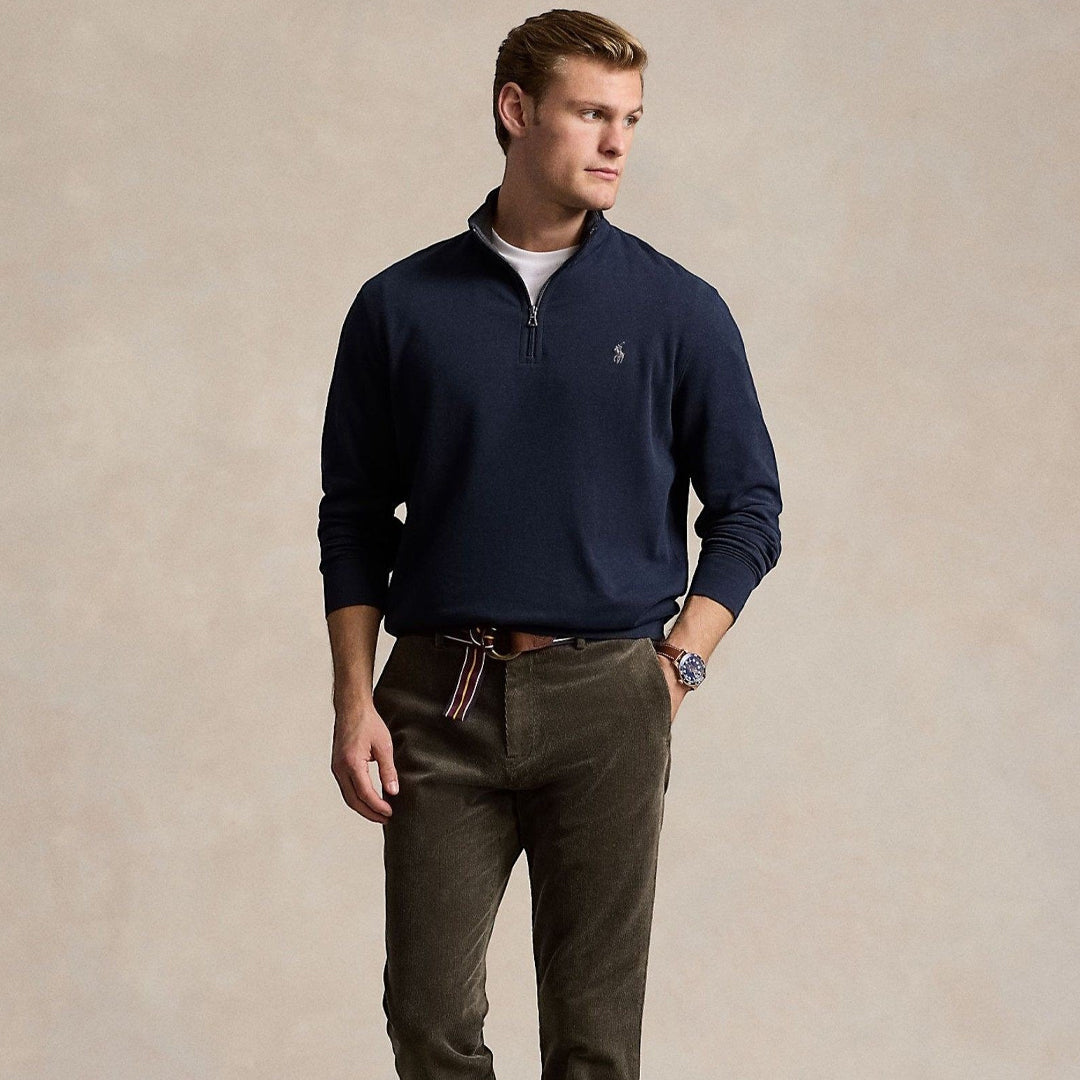 Xhemper Ralph Lauren DOUBLE KNIT JERSEY-LSL-KNT