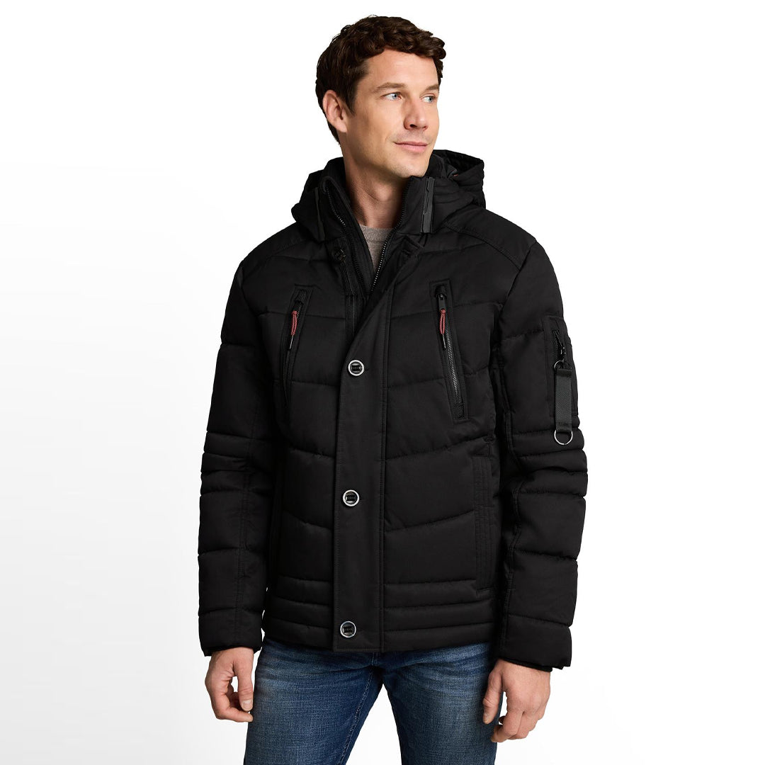 Jakne Tom Tailor hooded quilted puffer jacket