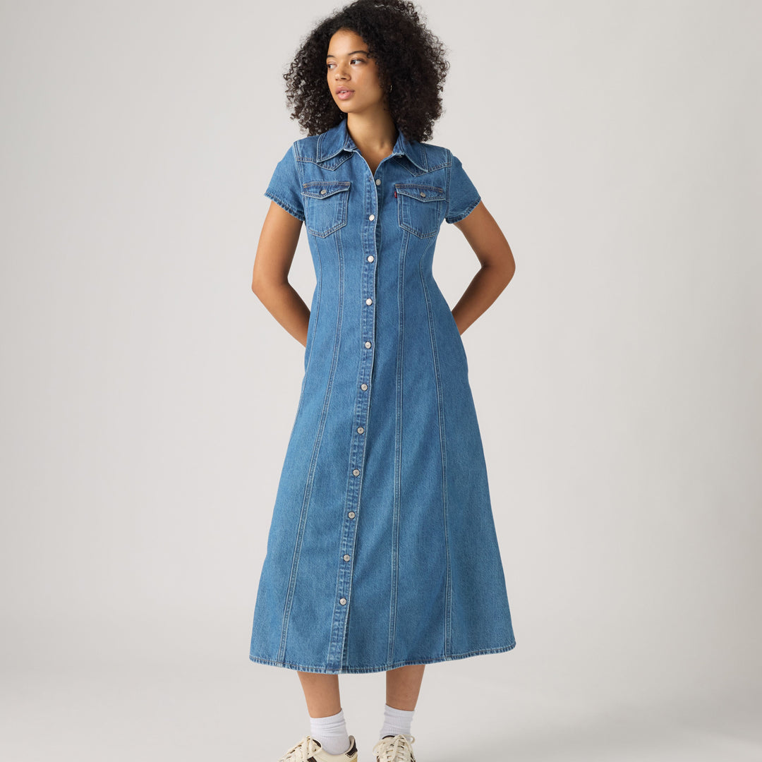 Fustan Levis SS FIT AND FLARE WESTERN DRESS VINTAG