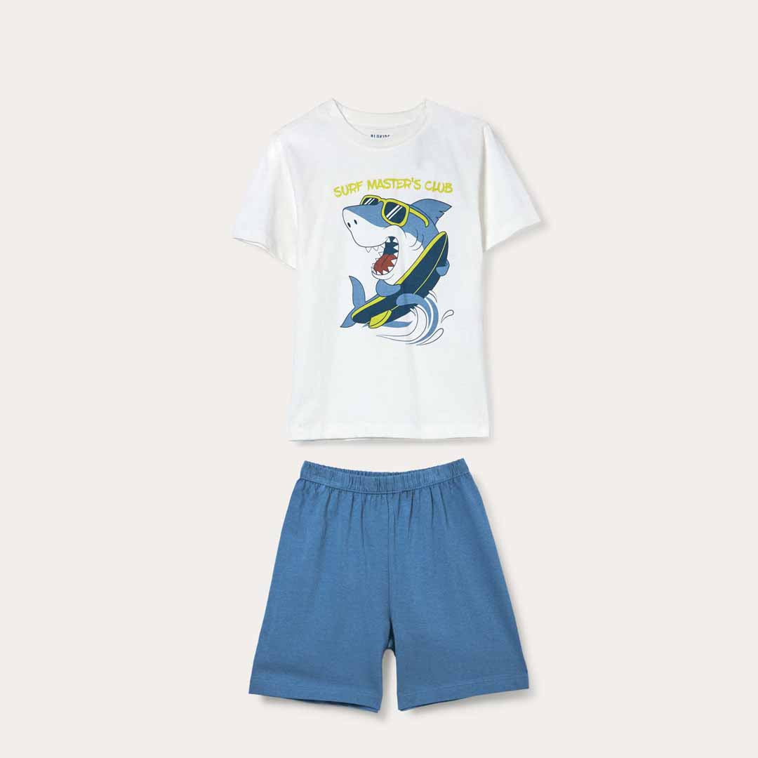 Pizhame Blukids SHORT PYJAMA PANNA/BLU