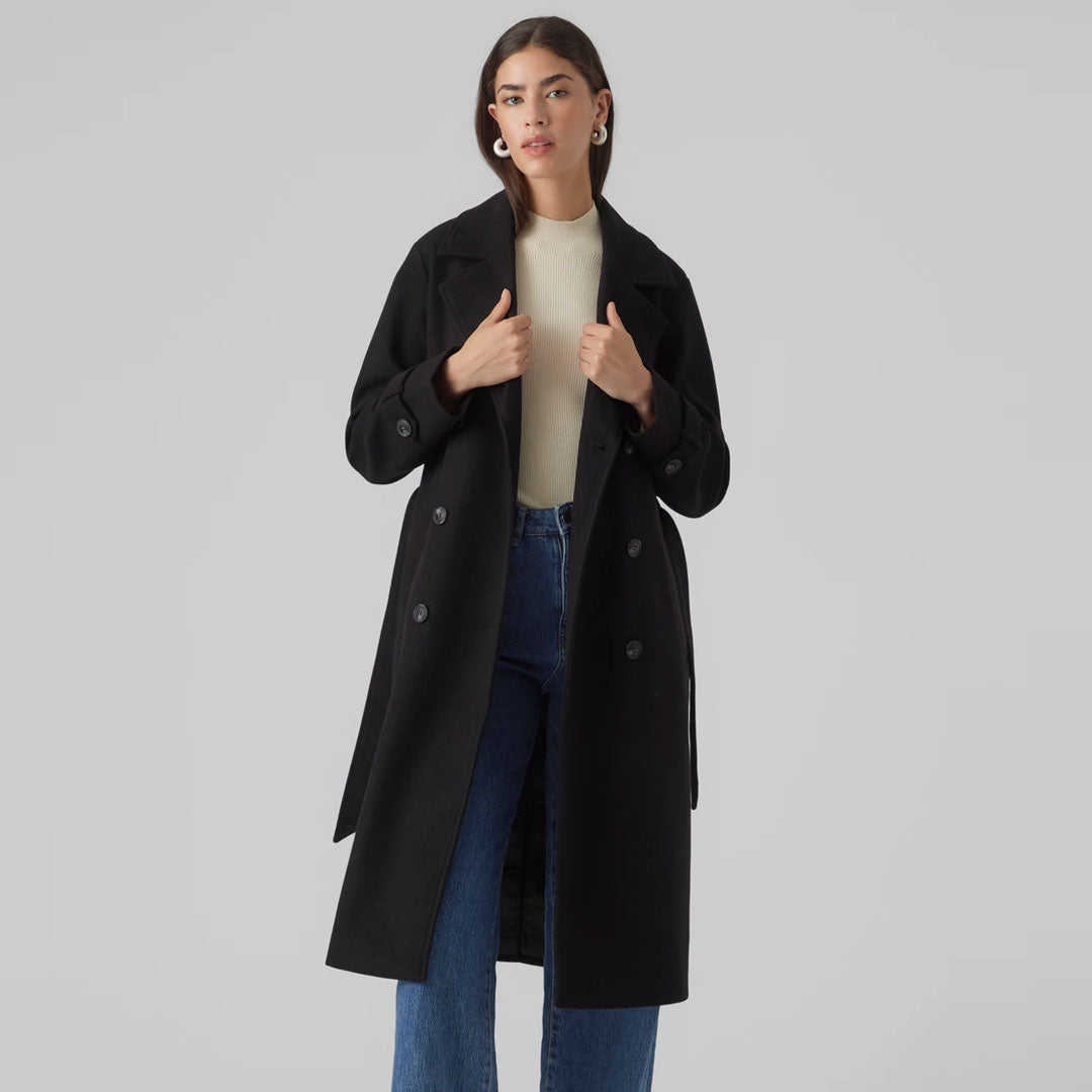 Palltë VERO MODA VMFORTUNEVEGA LONG TRENCHCOAT GA