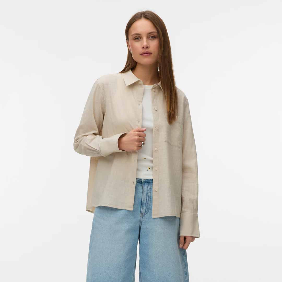 Këmishë Vero Moda VMCAIA LS SHIRT WVN NOOS