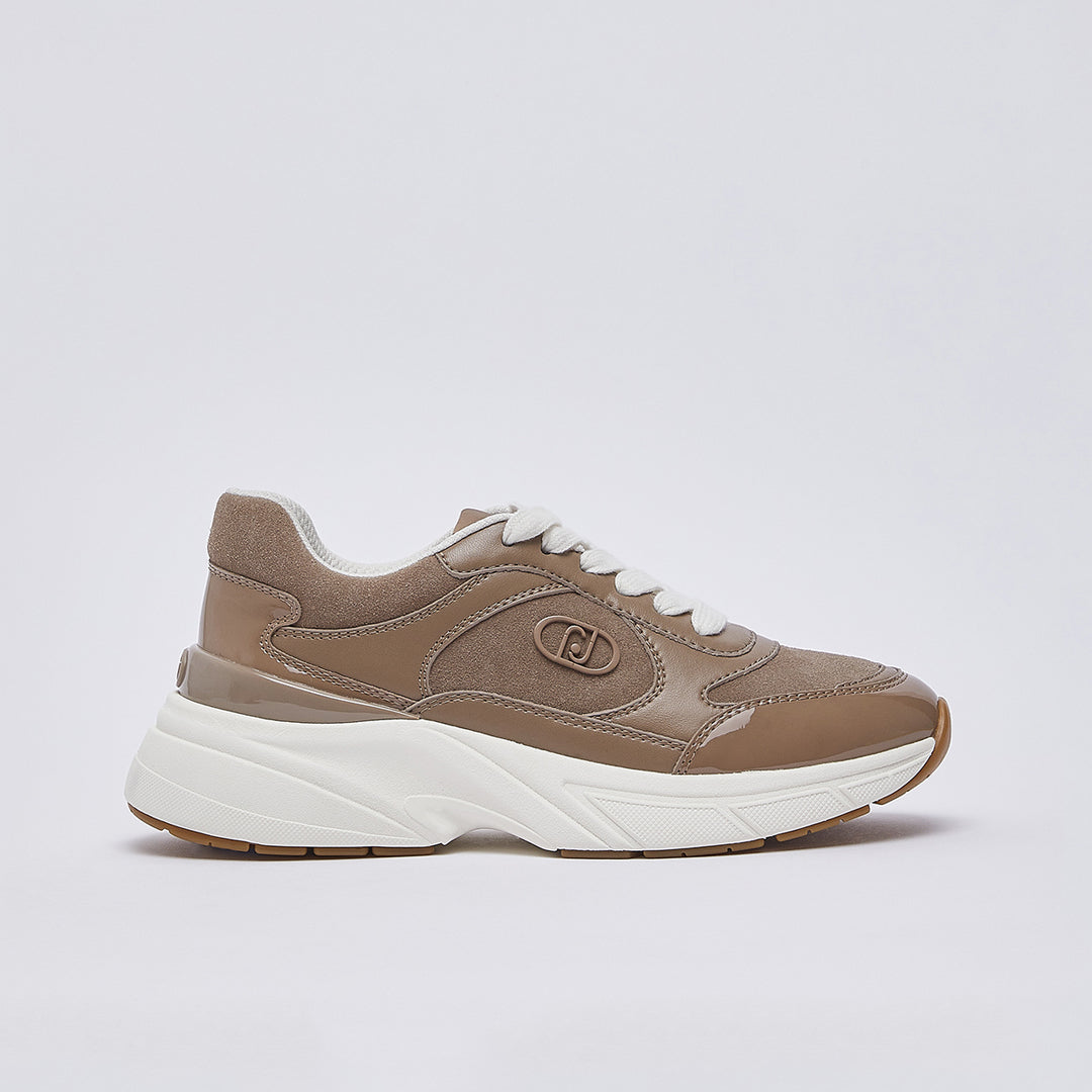 Patikë Liu Jo LJ01 01 - SNEAKER CALF LEATHER/COW SUE HAVANA