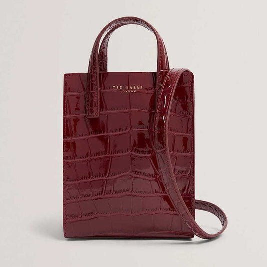 Qantë krahu TED BAKER Croc Effect Mini Icon Bag