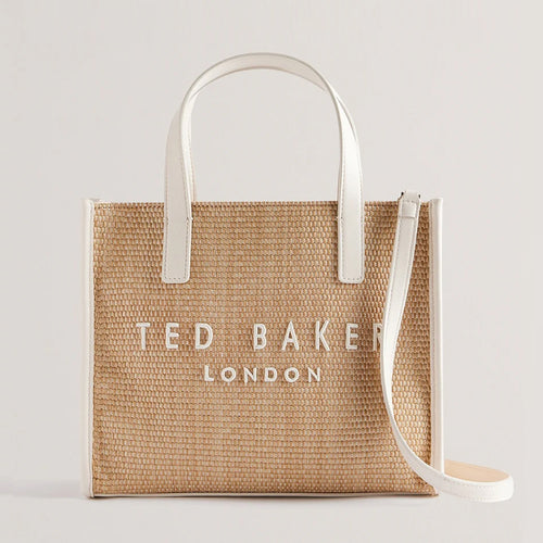Qantë Ted Baker Faux Raffia Small Icon Bag